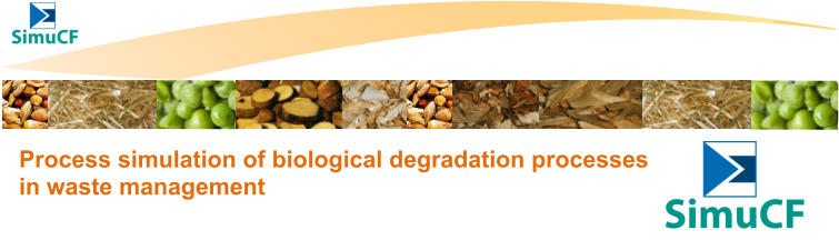 Process simulation of biological degradation processes  in waste management